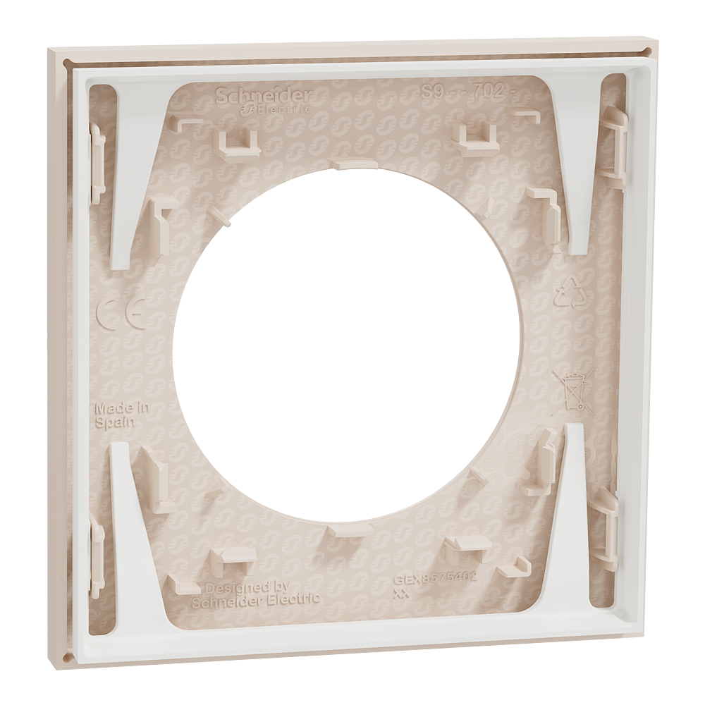 Odace plaque 1 poste beige sable